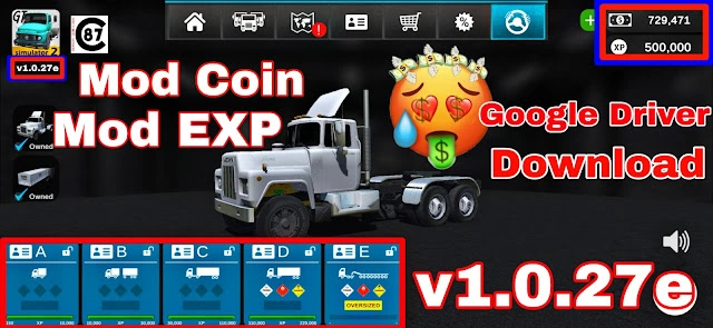 Grand Truck Simulator v1.0.27e  EXP + Coin - thumbnail