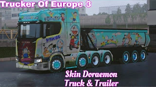 Share Skin Doreamon Truck And Trailer - Trucker Of Europe 3 - thumbnail