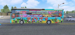 Skin Tết 2021 Cho Thaco Mobihome Bus Simulator Indonesia | Happy New Year - thumbnail